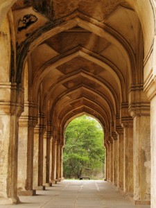 The archways at the Qutub Shahi Tombs.